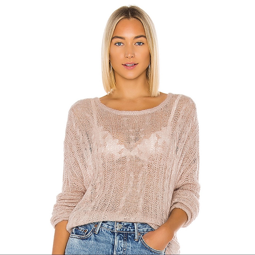 Free People Angel Soft Pullover in Neutral